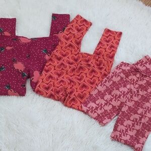 LulaRoe Lot/3 Valentine Leggings OS